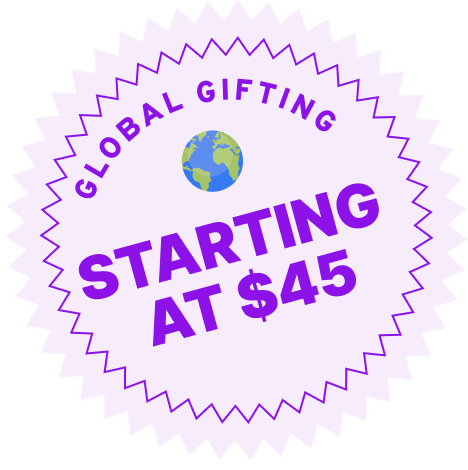 Global gifting — starting at $45