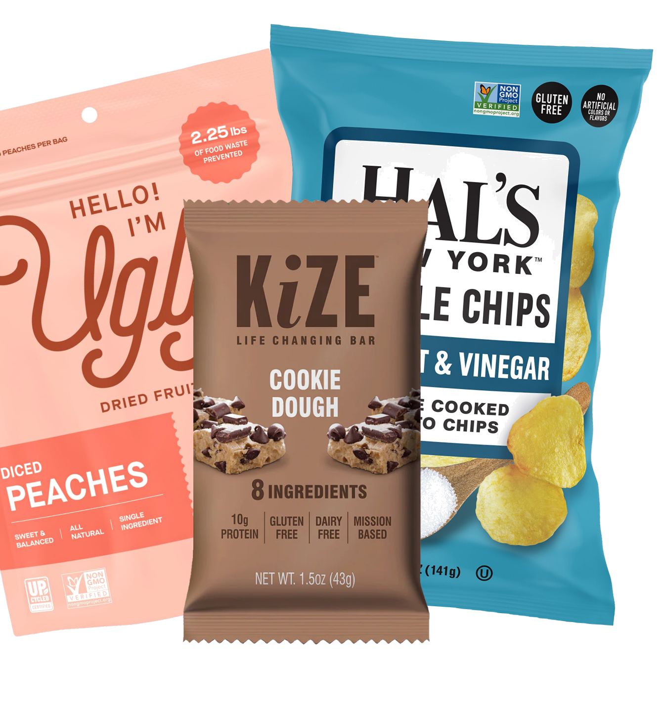 Chips, jerky, and snack bars