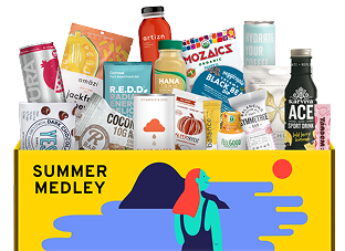 Summer Medley themed snack box